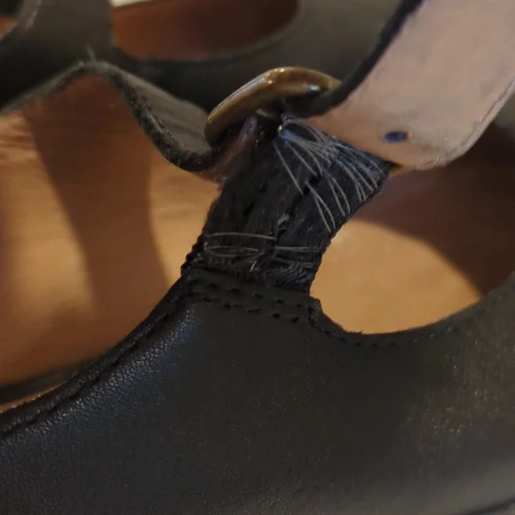 Madewell Black Leather Mary Jane Flats - Picture 8 of 8